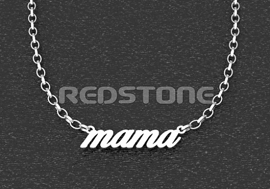 Retiazka s textom mama - 3,4 mm